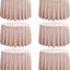 6 Manteles Redondos 90pulg Rosa Polvoriento Resistente