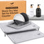 6 Alfombrillas piedra secado encimera cocina con patas acero inox