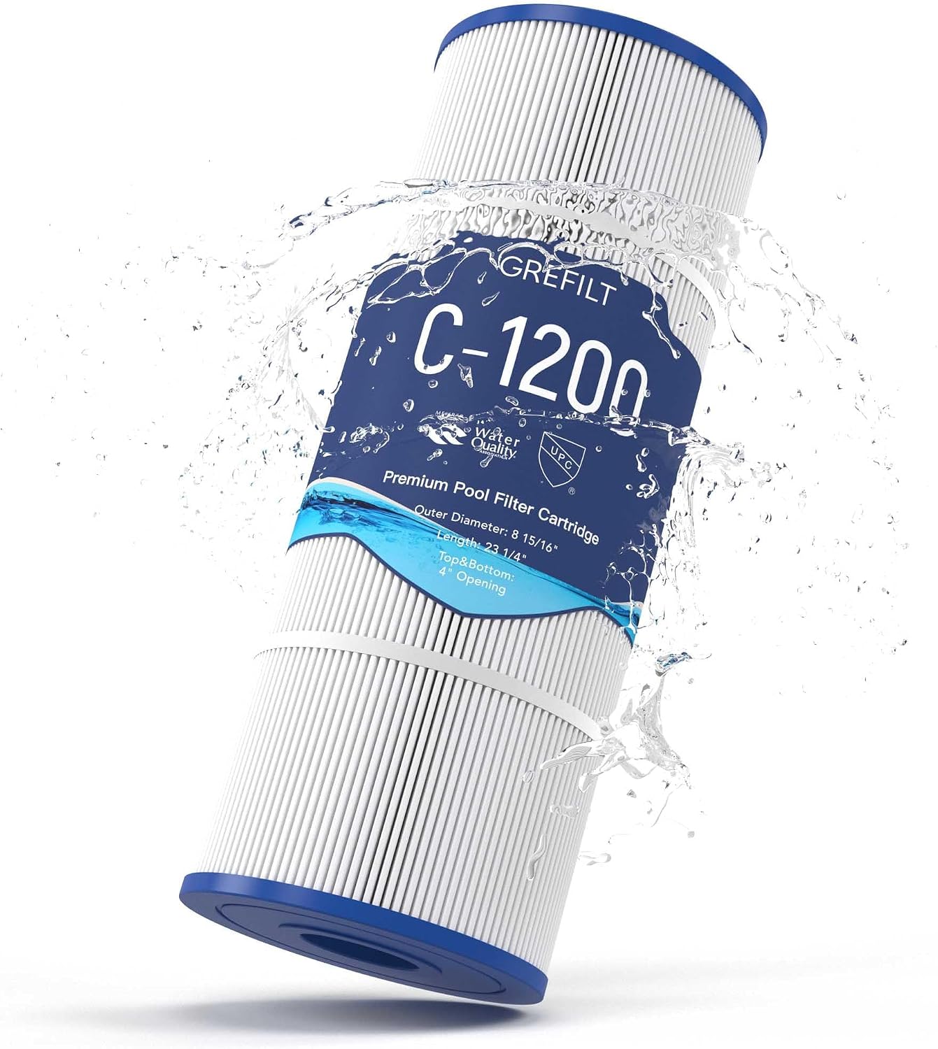 Cartucho filtro piscina C1200 comp Hayward 23.25x8.94pulg