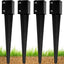 Anclaje poste valla metal 36x4x4 con punta tierra
