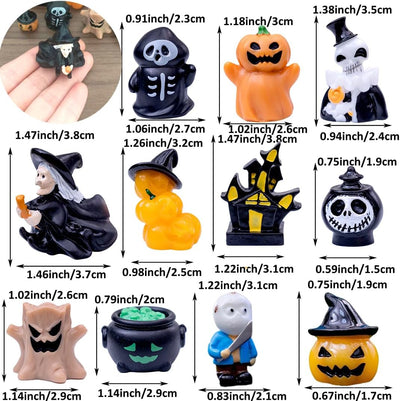 Figuras Halloween gato fantasma resina decoración jardín