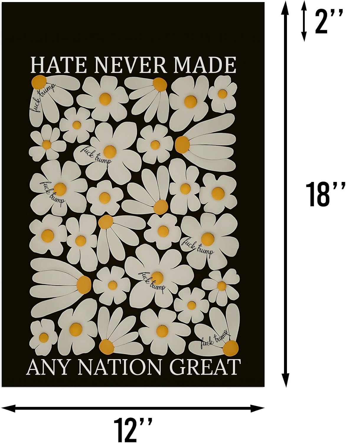 Bandera anti MAGA para jardín y terraza decoración