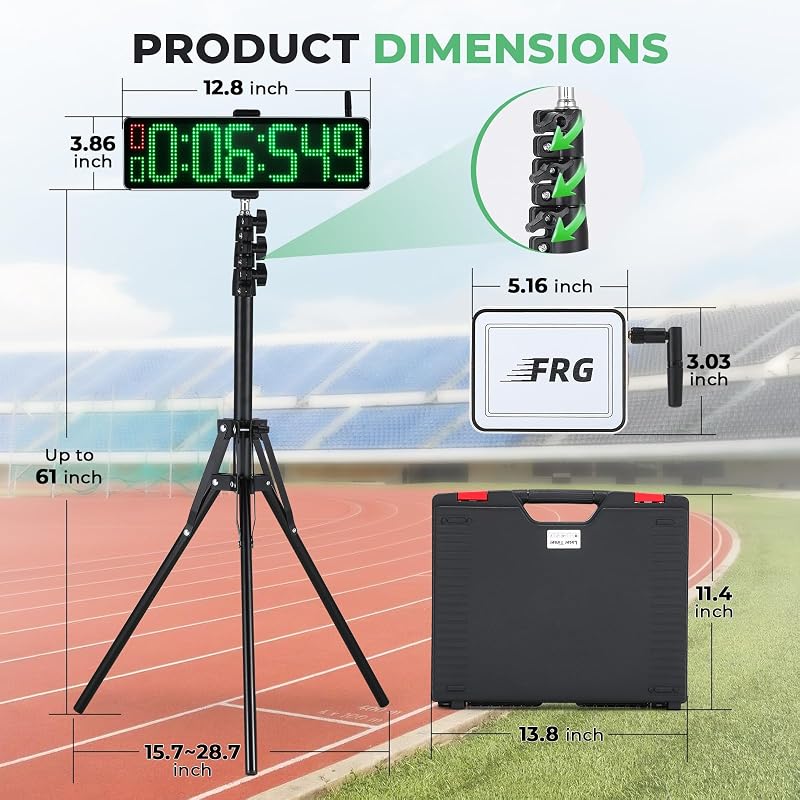 Temporizador láser inalámbrico soporte alto para sprints