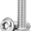 Tornillos M5 acero inox 304 cabeza botón 50uds