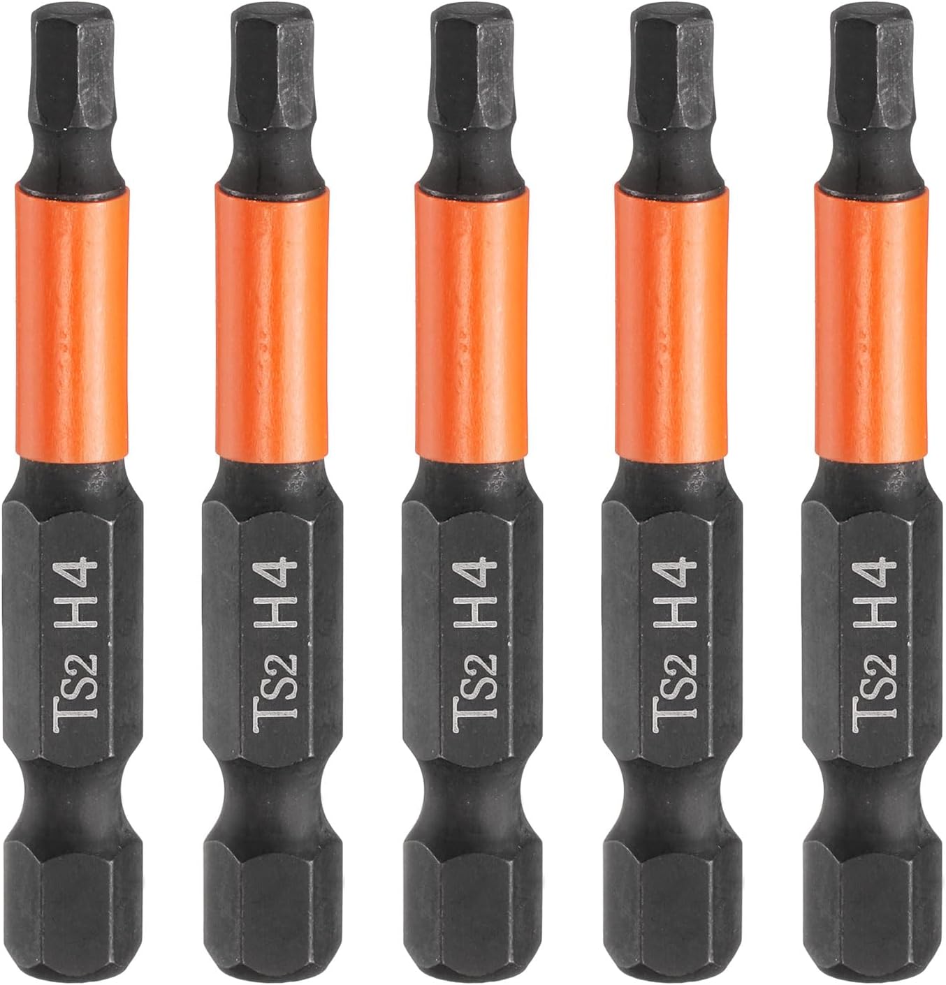 5 Brocas Hex 0.157pulg S2 Acero Magnético Impacto