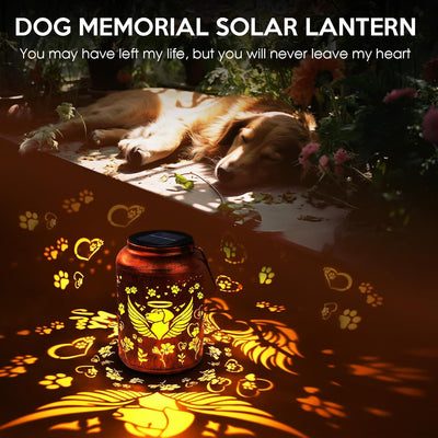 Faroles solares para perros recuerdo de pata de ángel