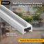 Pista puerta corredera aluminio anodizado 100pulg patio