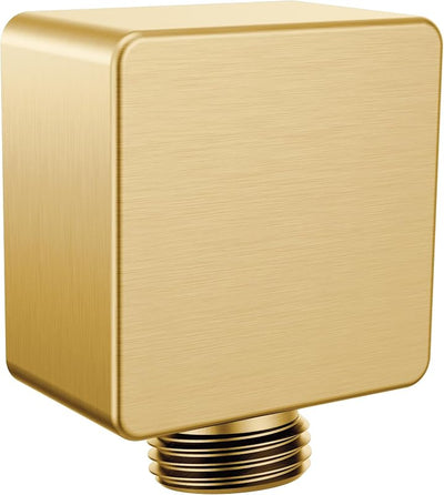 Conector ducha de mano cuadrado Drop Ell oro cepillado