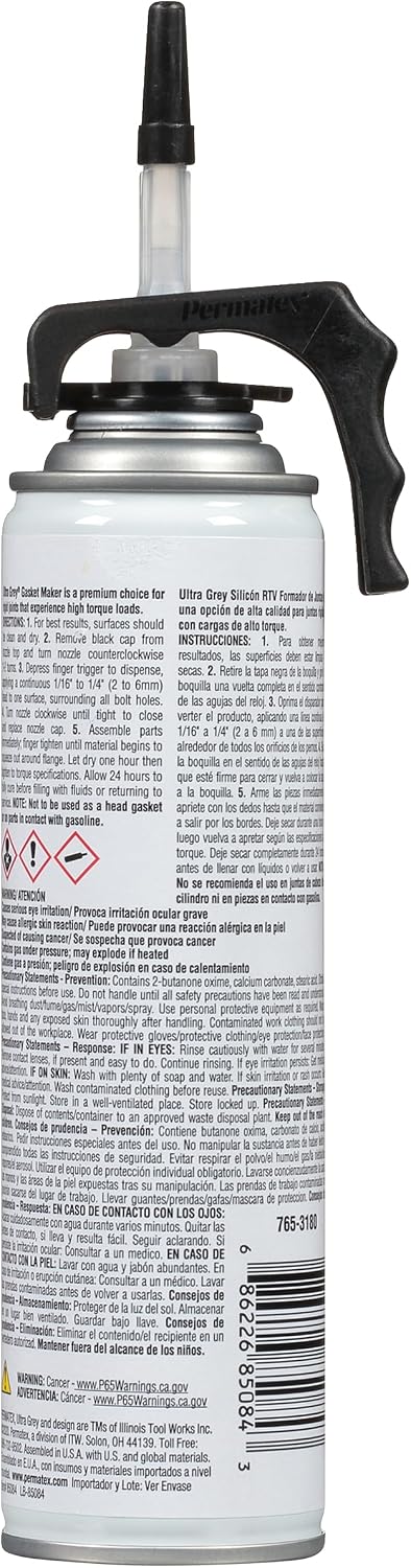 Sellador silicona alto torque 9.5oz resistente vibraciones