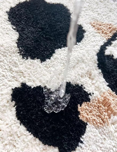 Alfombra baño vaca antideslizante para niños