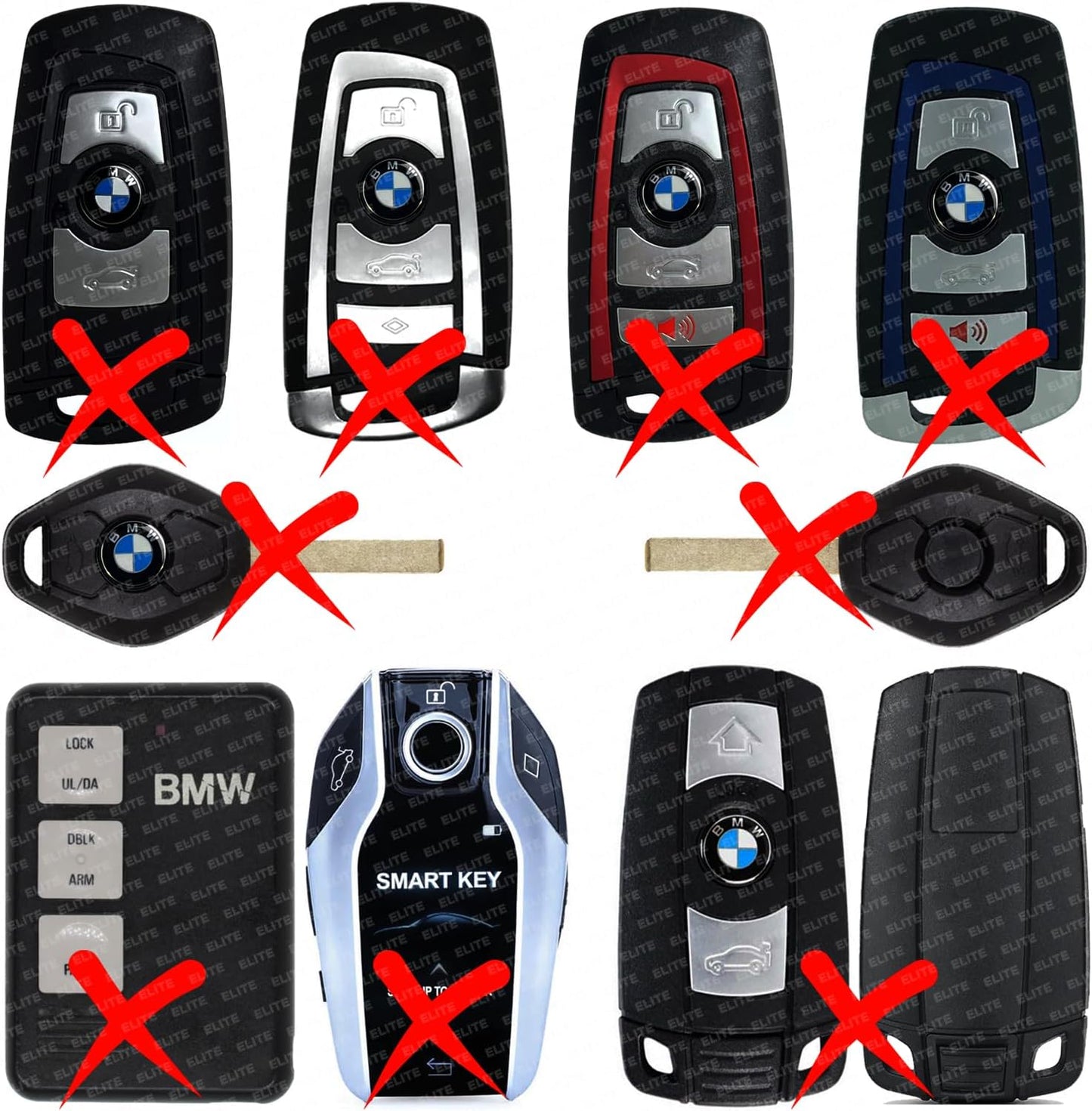 Baterías llavero BMW Serie 1-9 X1 X3 X5 X7 XM iX i3 i4 i7 M3 M5