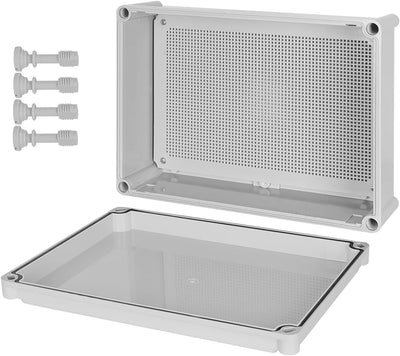 Caja eléctrica exterior 15x11x5.1pulg IP67 plástico ABS