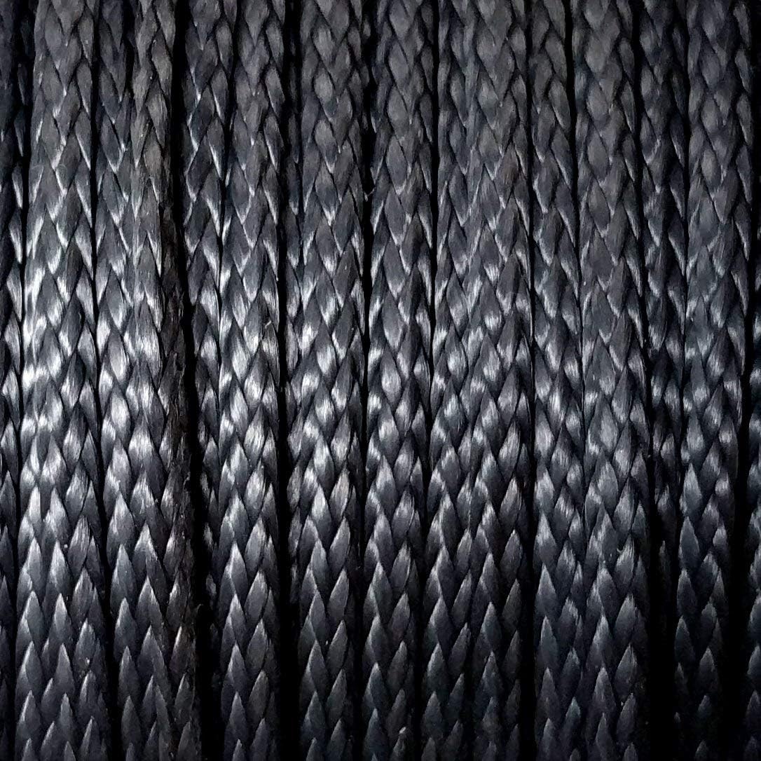 Cuerda supervivencia 600lb resistente color negro 25pies