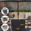 Funda mesa patio ratán con soporte sombrilla 22x22x18