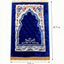 Alfombra oración islámica suave azul