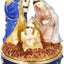 Caja esmaltada Santa Familia con bisagras organiz. joyas