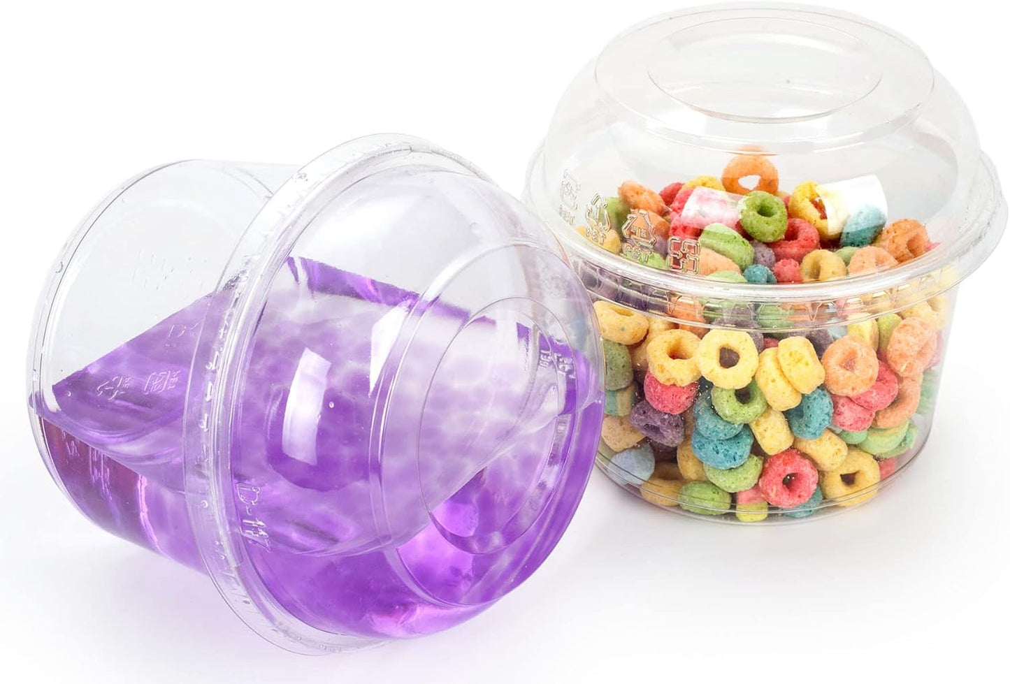 Contenedor PET reciclado 16oz con tapa 20 Pzas