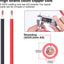 Cable soldadura cobre puro flex 6 AWG auto marino