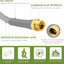 Manguera jardín conector metal trenzada nylon PVC flexible