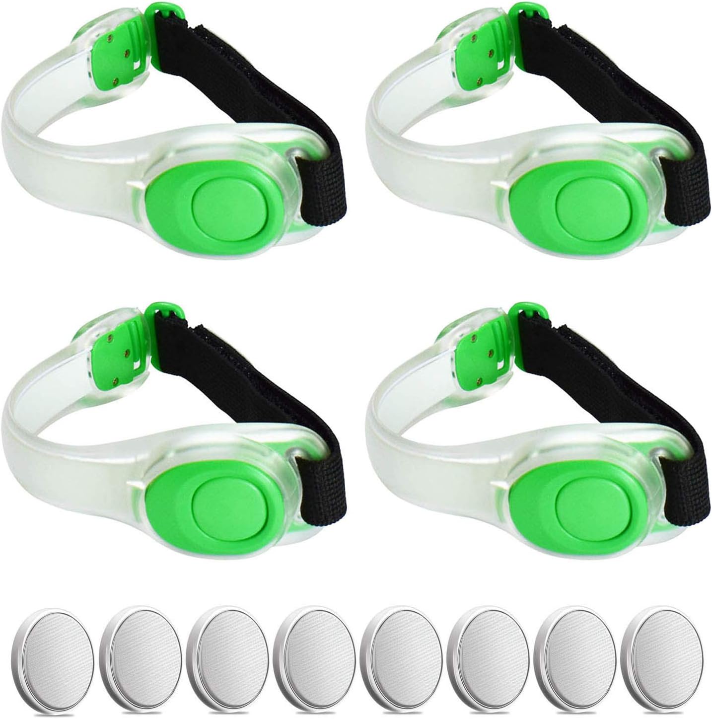 Brazalete LED ajustable correa silicona para correr ciclismo