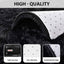 Alfombra negra 5x8ft suave antiderrap para sala dormitorio