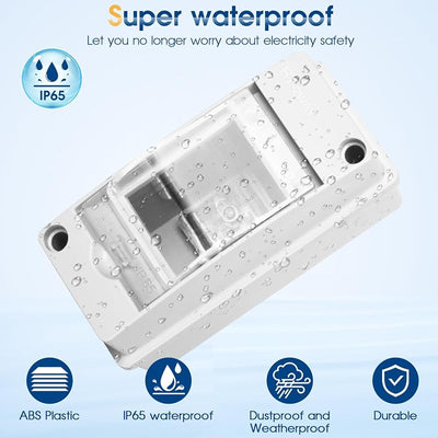 Caja eléctrica disyuntor plástico ABS IP65 transparente