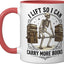 Taza Cerámica para Libros Roja/Blanca