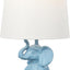 Lámpara mesa azul 21" soporte teléfono moderna dormitorio