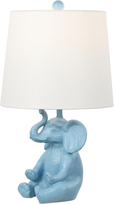 Lámpara mesa azul 21" soporte teléfono moderna dormitorio