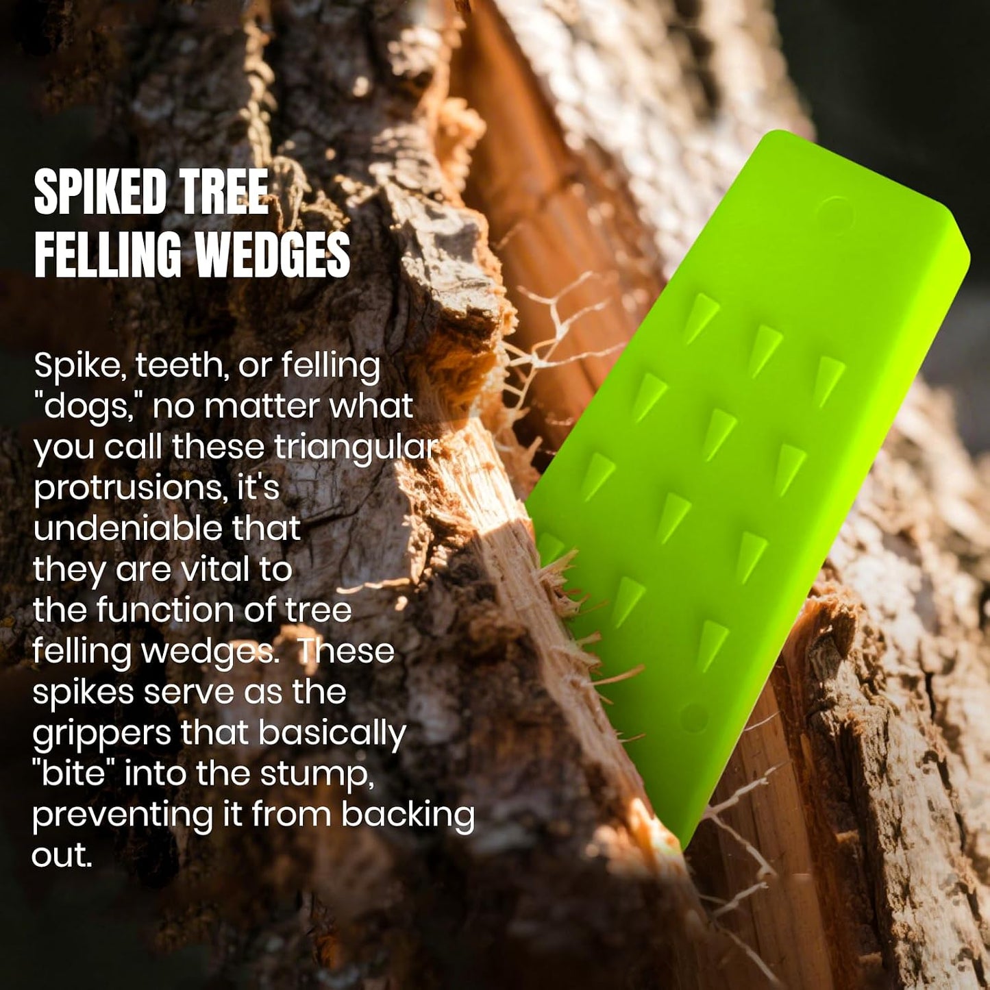 Set 6 cuñas tala árboles 20,3 y 14 cm con bolsa