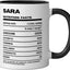 Taza Cerámica Sara Nutrition Black/White