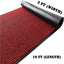 Alfombra pasillo 3x10ft antiderrap goma rojo