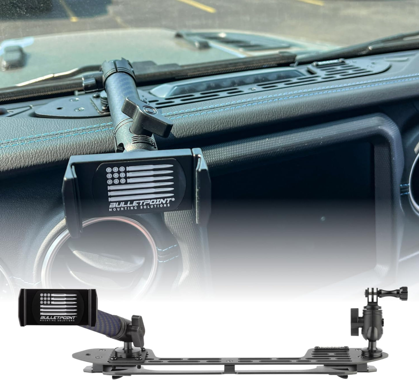 Soporte teléfono metal salpicadero Jeep Wrangler 4xe 21-23