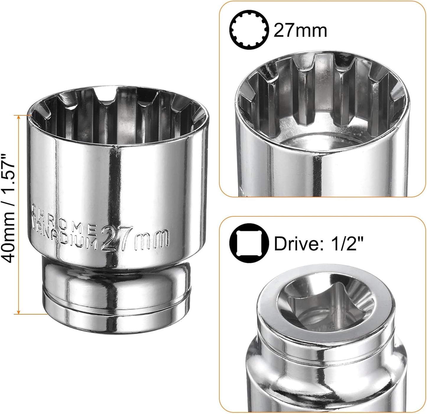 2 Pzas llave 1/2