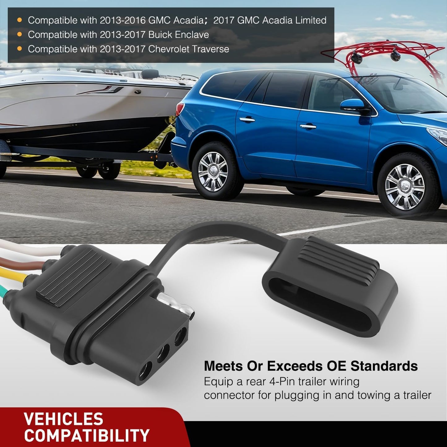 Kit arnés cableado 4 pines Buick Enclave Chevrolet Traverse