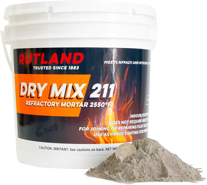 Mortero refractario 10 lb alta temperatura parche ladrillos