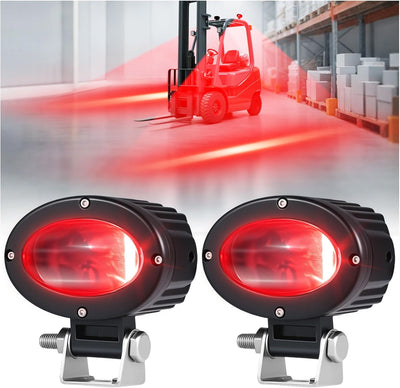 Luz LED seguridad carretilla elevadora 30W 10-80V pack 2