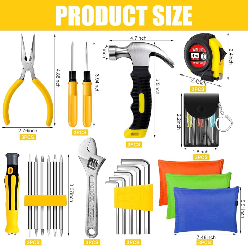 57 Pzas Kit Herramientas Mini para Hombres Regalo Navidad