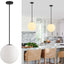 Lámpara colgante vidrio leche 11.8pulg moderna para cocina comedor