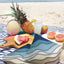 2 Pzas Fundas Almohada Impermeables Exteriores 16x16pulg Azul
