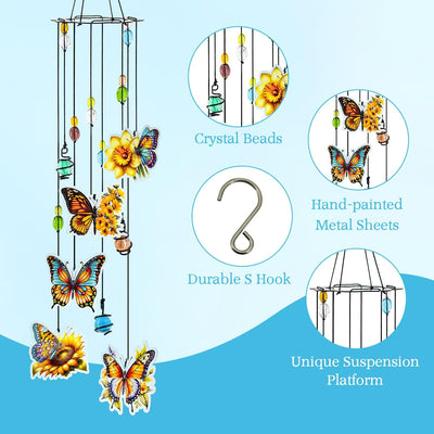 Campanillas de viento mariposa regalo para mamá amiga