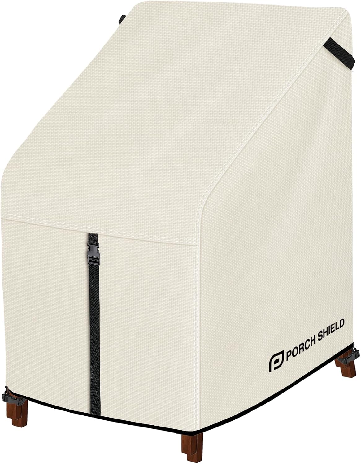 Fundas sillas apilables patio impermeables 27x33x46pulg beige