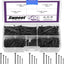 Kit 500 pzas uñas galvanizadas negras para colgar cuadros