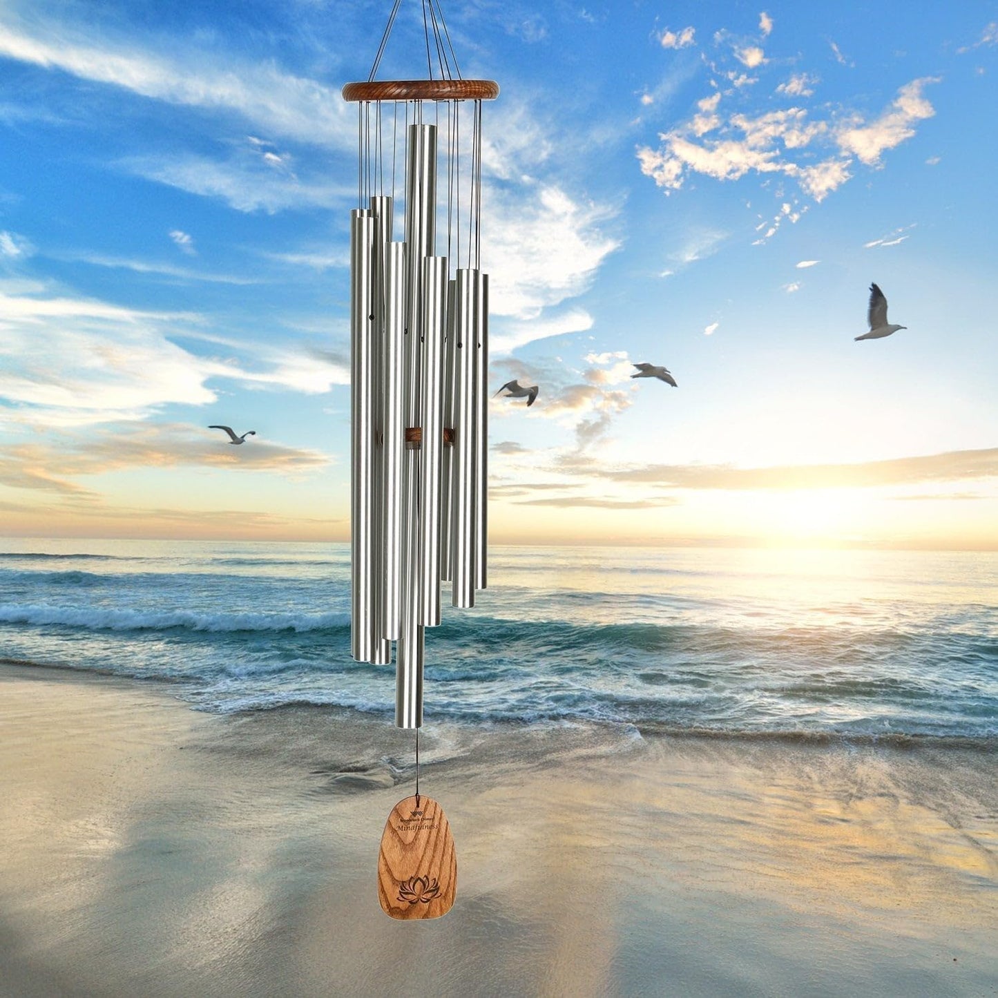 Campanillas viento 44pulg decoración exterior