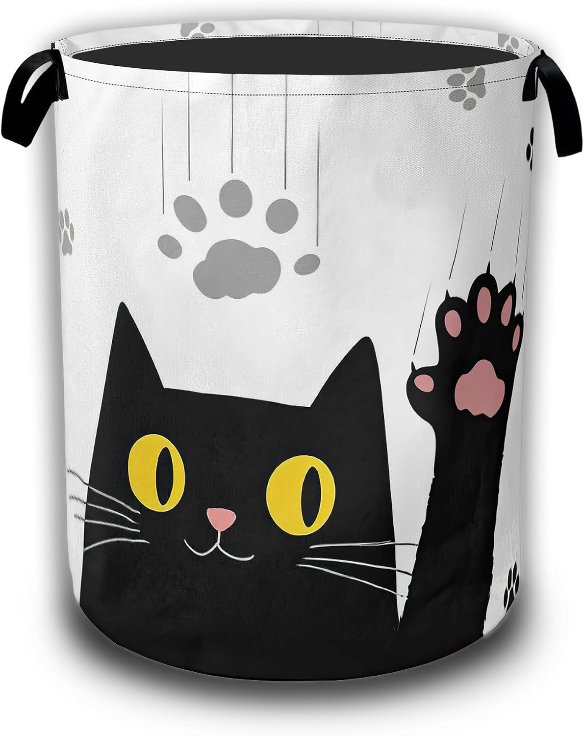 Cesto lavandería gatos 16x20.8pulg impermeable tela oxford
