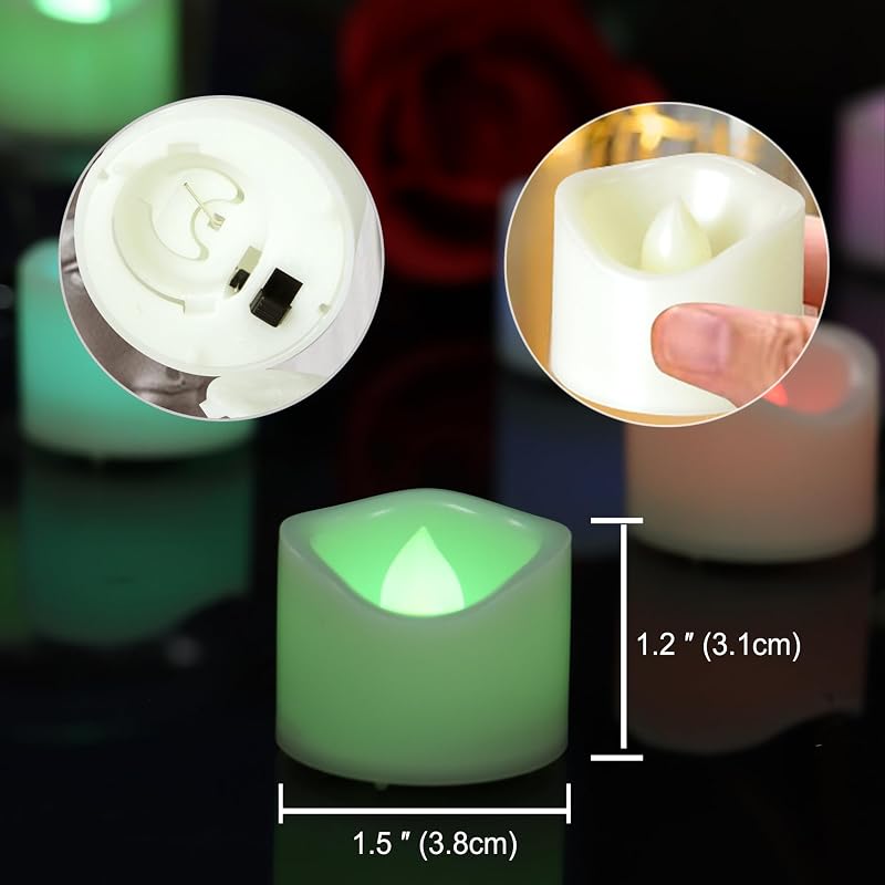 Velas LED parpadeantes sin llama para bodas y fiestas