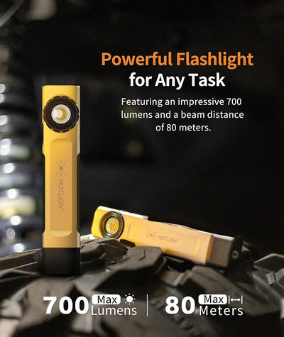 Linterna magnética LED 700 lúmenes con clip coche