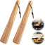 Juego espátula y cucharas madera acacia para cocinar