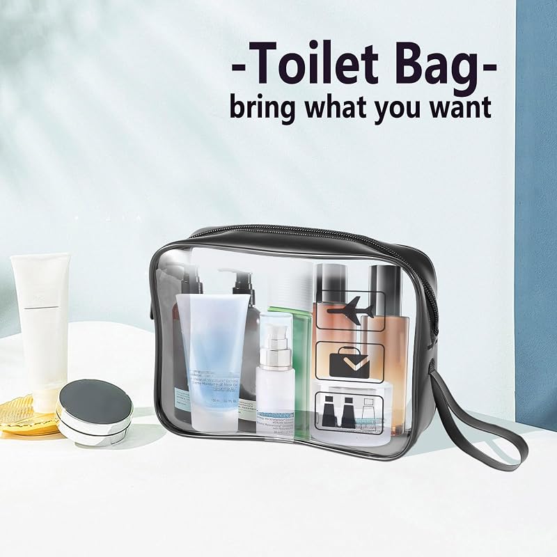 Bolsa aseo TSA 2 Pzas transparente cuarto galón negro