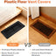 Rejilla suelo 4x10pulg plástico negro pack 8